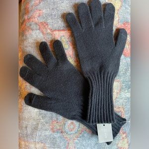 NWT JCrew Cashmere Gloves in Black
